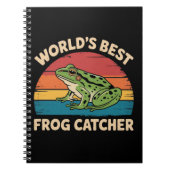 World's Best Frog Catcher Funny Meme Sarcastic ノートブック (正面)