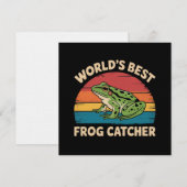 World's Best Frog Catcher Funny Meme Sarcastic 招待状 (正面/裏面)