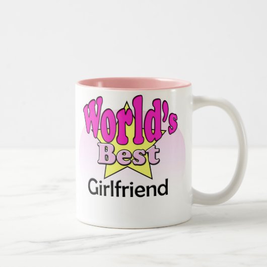 World's best Girlfriend ツートーンマグカップ (右)