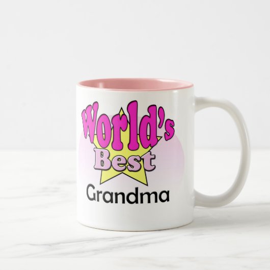 World's Best Grandma ツートーンマグカップ (右)