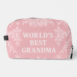 World's Best Grandma Elegant Soft Pink White  ドップキット