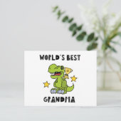 Worlds Best Grandma, Granny, Grandmother ポストカード (スタンド正面)