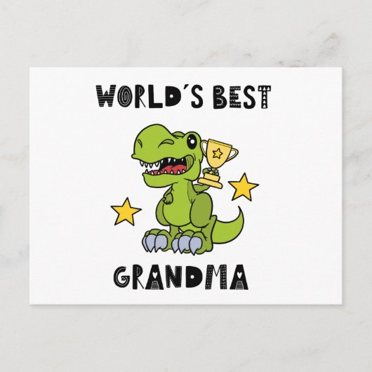 Worlds Best Grandma, Granny, Grandmother ポストカード (正面)