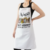 World's Best Grandpa Custom 3 Photo Collage エプロン (インサイチュ)