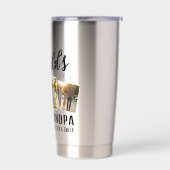 World's Best Grandpa Custom 3 Photo Collage 保温保冷タンブラー (左面)