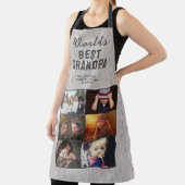 World's Best Grandpa Wood 6 Photo Collage エプロン (インサイチュ)
