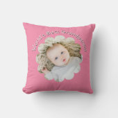 World's Best Grandparent Photo in Flower Custom クッション (正面)