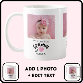 Worlds Best Granny Since Year Photo Cute  コーヒーマグカップ