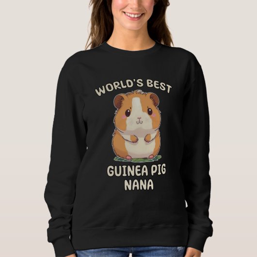 World's Best Guinea Pig Nana Grandma スウェットシャツ (正面)