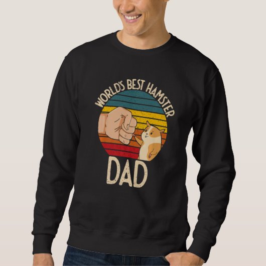 World's Best Hamster Dad Costume For Animal Lovers スウェットシャツ (正面)