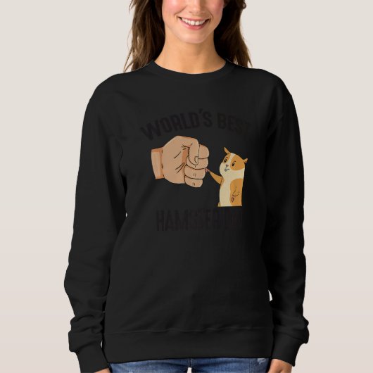 World's Best Hamster Dad Costume For Animal Lovers スウェットシャツ (正面)