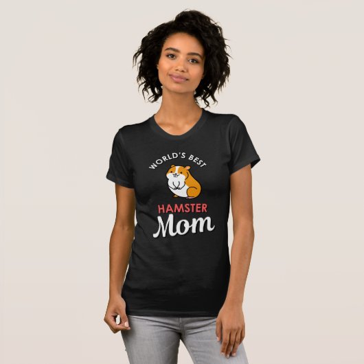 World's Best Hamster Mom Tシャツ (正面フル)