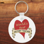 World's Best History Teacher キーホルダー (正面)