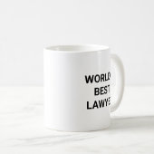 Worlds Best Lawyer Funny Career Coworker Gift コーヒーマグカップ (正面右)