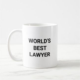 Worlds Best Lawyer Funny Career Coworker Gift コーヒーマグカップ