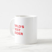 World's Best leader Mug コーヒーマグカップ (正面左)