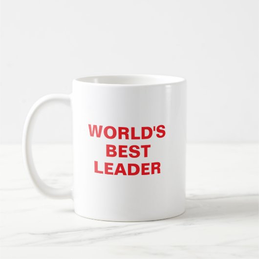 World's Best leader Mug コーヒーマグカップ (左)