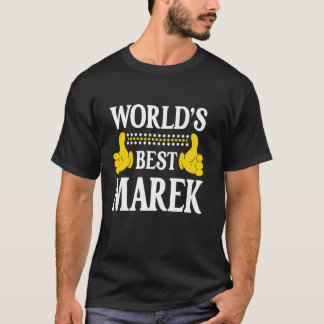World's Best Marek Personal Name First Name Funny  Tシャツ