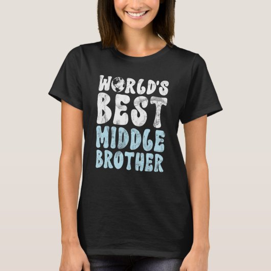 Worlds best Middle Brother Tシャツ (正面)