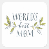 worlds-best-mom スクエアシール (正面)