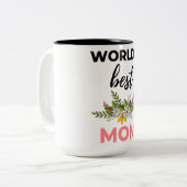 World's Best Mom black ツートーンマグカップ (正面左)
