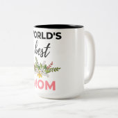 World's Best Mom black ツートーンマグカップ (正面右)