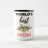 World's Best Mom black ツートーンマグカップ (中央)