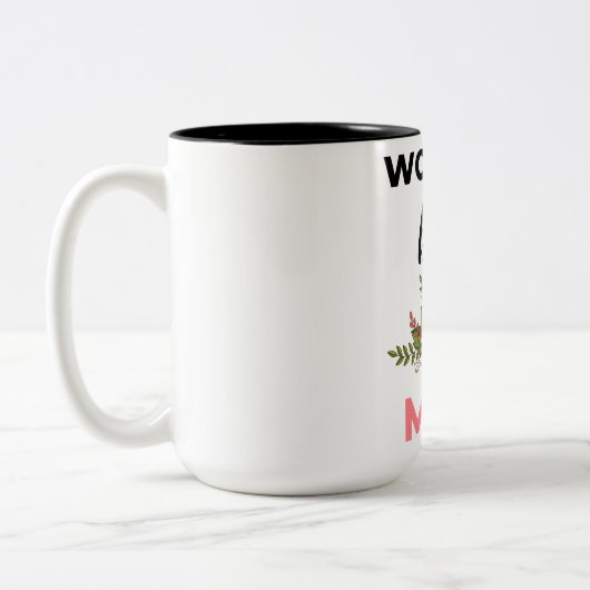 World's Best Mom black ツートーンマグカップ (左)