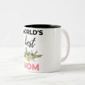 World's Best Mom black ツートーンマグカップ (正面右)