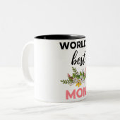 World's Best Mom black ツートーンマグカップ (正面左)