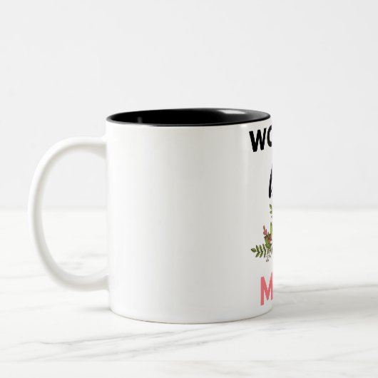 World's Best Mom black ツートーンマグカップ (左)
