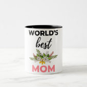 World's Best Mom black ツートーンマグカップ (中央)
