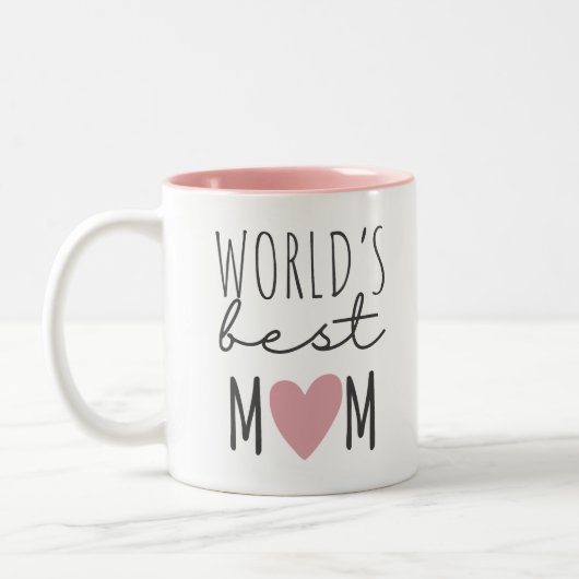 World's Best MOM Custom ツートーンマグカップ (左)