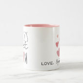 World's Best MOM Custom ツートーンマグカップ (中央)