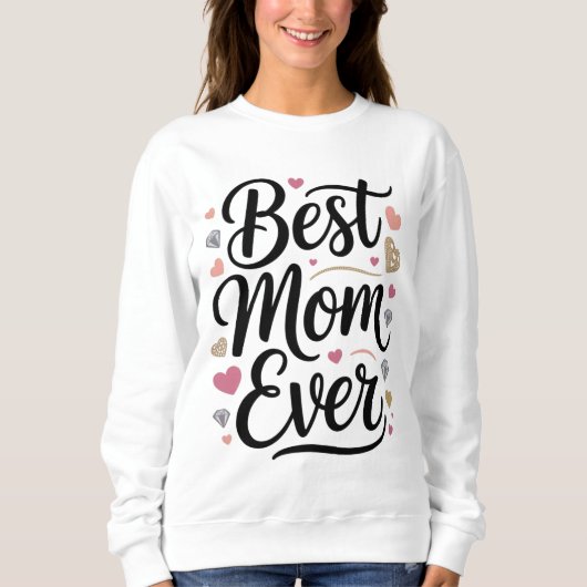 World's Best Mom Diamonds スウェットシャツ (正面)