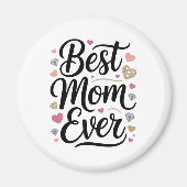 World's Best Mom Diamonds マグネット (正面)