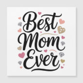 World's Best Mom Diamonds Magnetic Card (正面)