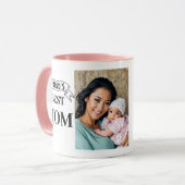 World's Best Mom Mug - Trendy Personalized Gift マグカップ (正面左)