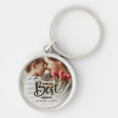 Worlds Best Mommy Photo with White Writing キーホルダー (正面)