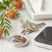 Worlds Best Mommy Photo with White Writing キーホルダー (側面)