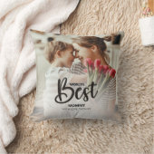 Worlds Best Mommy Photo with White Writing クッション (ブランケット)