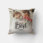 Worlds Best Mommy Photo with White Writing クッション (裏面)