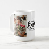 Worlds Best Mommy Photo with White Writing コーヒーマグカップ (正面左)