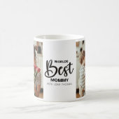 Worlds Best Mommy Photo with White Writing コーヒーマグカップ (中央)