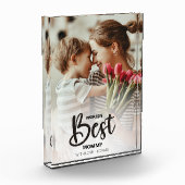 Worlds Best Mommy Photo with White Writing フォトブロック (左)