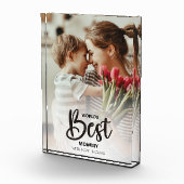 Worlds Best Mommy Photo with White Writing フォトブロック (右)