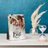 Worlds Best Mommy Photo with White Writing フォトプラーク (側面)