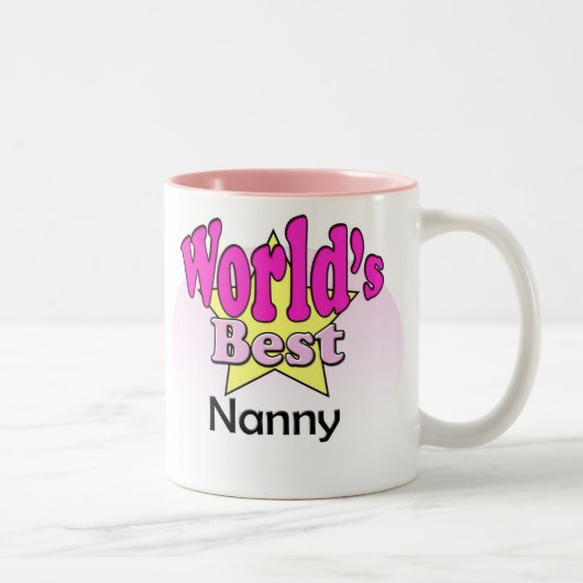 World's Best Nanny ツートーンマグカップ (右)