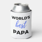 World's Best Papa bl 缶クーラー (缶正面)