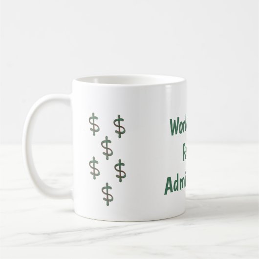 World's Best Payroll Administrator コーヒーマグカップ (左)